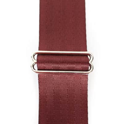 Souldier Plain Seat Belt 2" Guitar Strap in Burgundy image 3