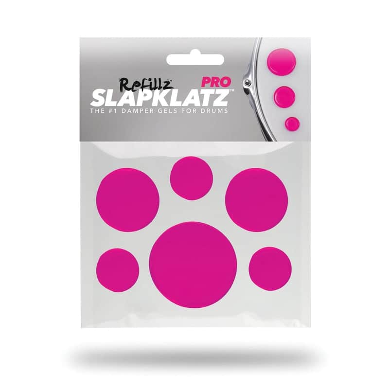 SlapKlatz Pro Refillz -12 Drum Dampener Gel Pads (No Case) Pink image 1