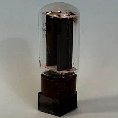 1963 RCA 5R4GYB Vintage Brown Base Black Plate Side D Getter Rectifier Tube!T476 image 4