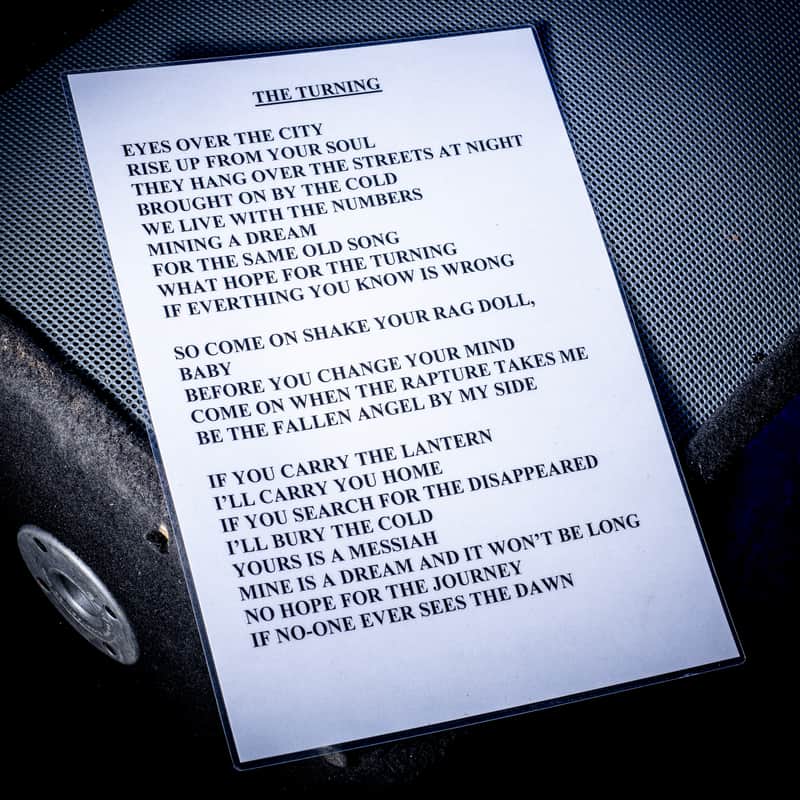 Oasis The Turning A3 Laminated Lyrics 2000s image 1