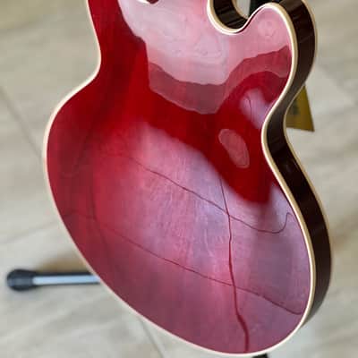 Gibson Custom CS-336 Guitar Figured Top Faded Cherry 6 lbs 6 oz image 11
