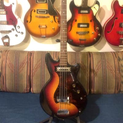 Vintage-Framus-strato-star-bass-1960's-German-awesome-refinished-neck-RARE, image 1