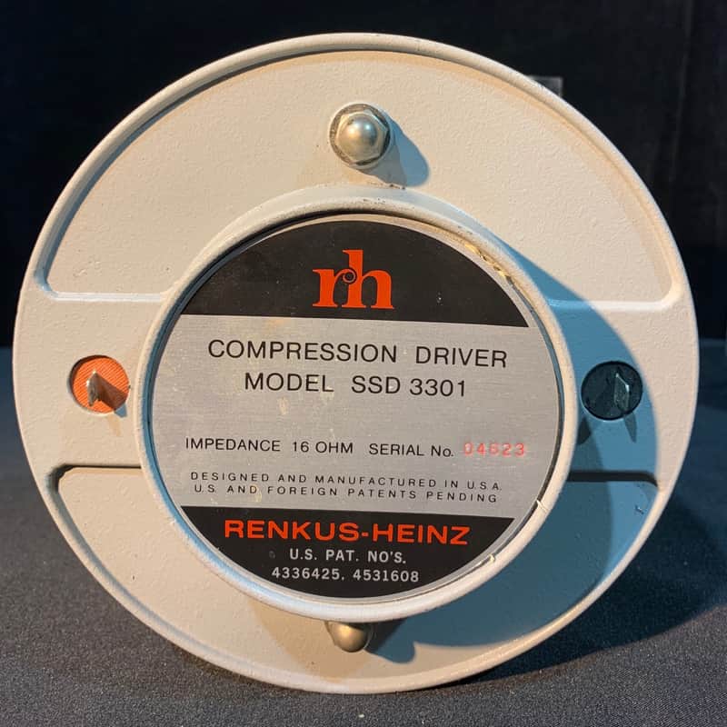One pair of Renkus-Heinz SSD 3301 compression drivers with | Reverb