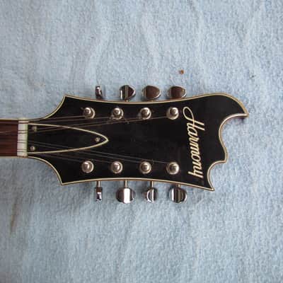 Harmony H425 Batwing Mandolin W/Original Chipboard Case 1972? Vintage Harmony H 425 Mandolin Made In The USA image 4