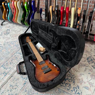 Ernie Ball Music Man JP15 7-String Electric Guitar - Amber Waves Flame image 9