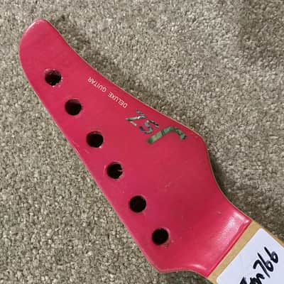Red JSZ Guitar Maple Wood Neck and Maple Fingerboard 24 Frets image 4