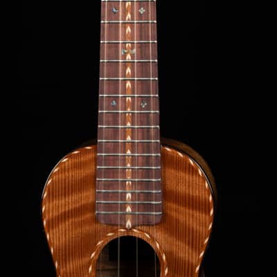 olaMestre curly redwood tasmanian Blackwood soprano ukulele image 15