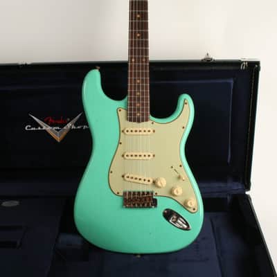 Fender Custom Shop 1959 Stratocaster Journeyman Relic Super Faded Aged Sea Foam Green 3557 image 1