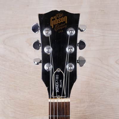 Gibson Sonex-180 Deluxe 1984 Ebony Vintage w/ Bag image 23