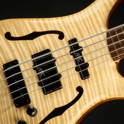 2023 Warwick Custom Shop Masterbuilt Infinity Flamed Maple 5 String - Natural Transparent High Polish image 13