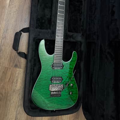 Jackson Pro Series SL2Q MAH Soloist 2020 - 2021 - Transparent Green Gotoh Locking Tunes, Gator case. image 8