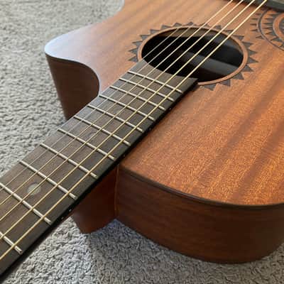 Luna Tattoo 40 Inch Acoustic Guitar, Mahogany Body, Mahogany Neck, Rosewood Fingerboard image 9