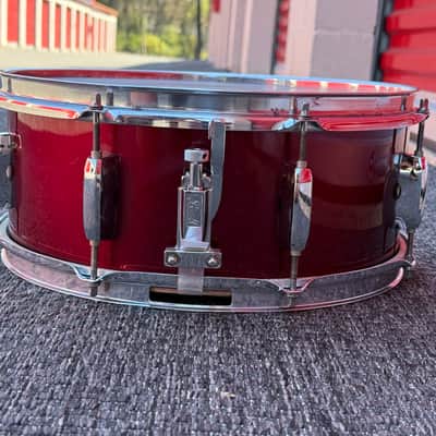 Pearl Export 14x5.5 Snare Drum Burgundy w/Genuine Pearl Throw-Off image 2