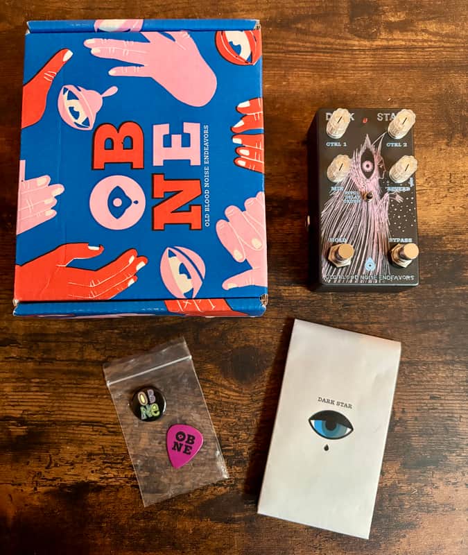 Old Blood Noise Endeavors Dark Star Pad Reverb V2 Limited Edition Relic Music Autumn Black Guitar Pedal image 1