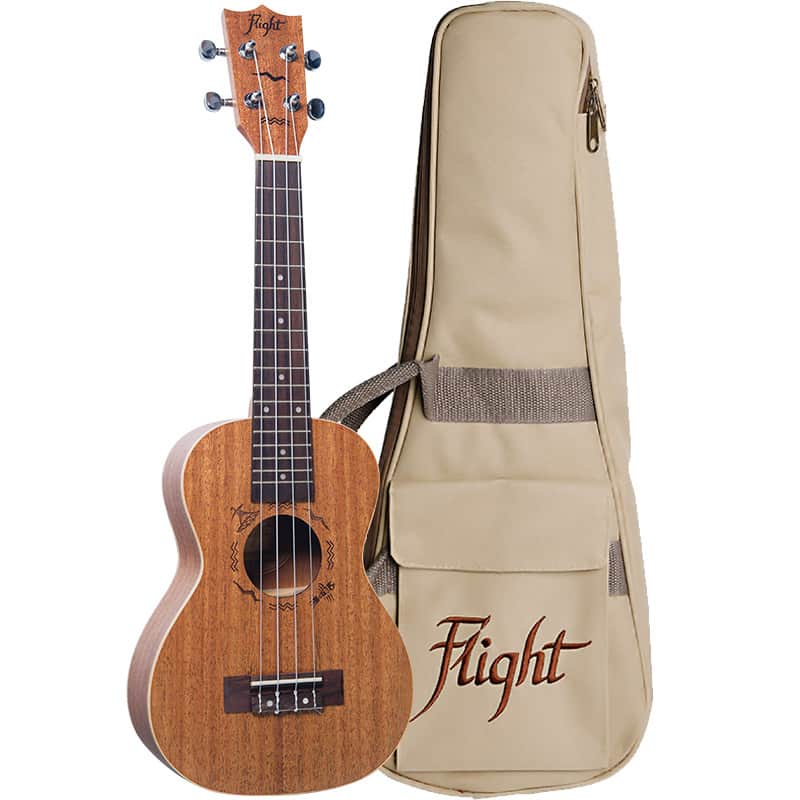 Flight DUC323 Mahogany Concert Ukulele New - mahogany image 1