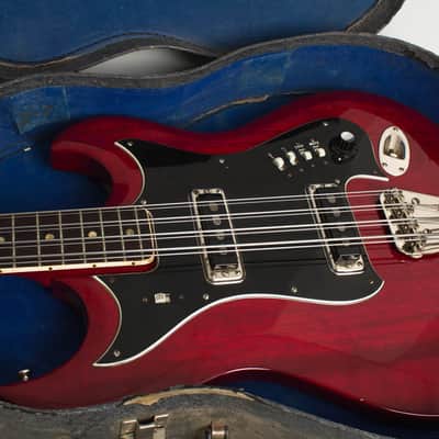 Hagstrom H-8 8-String Bass Solid Body Electric Bass Guitar (1968), ser. #723558, period chipboard case. image 13