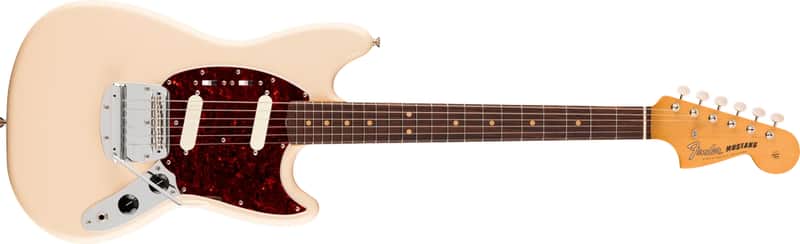 Fender VinteraÂ® III Mid '60s Mustang Electric Guitar Olympic White image 1