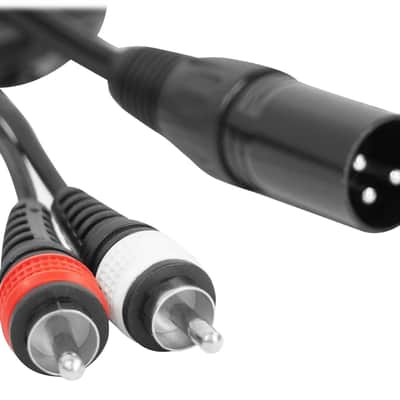 Rockville RXLRDRCA25 25' Ft. XLR to Dual RCA Pro Audio Cable 100% Copper image 2
