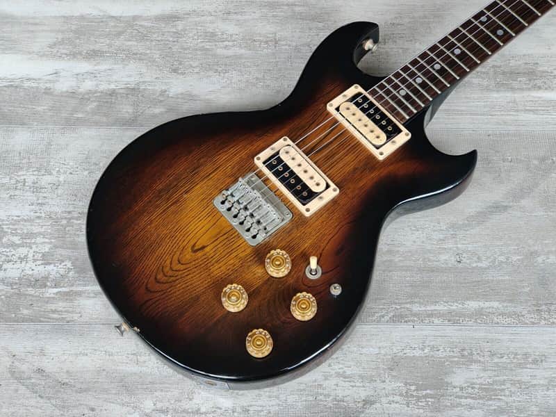 1981 Aria Pro II Japan CS-400 Cardinal Double Cutaway (Brown 