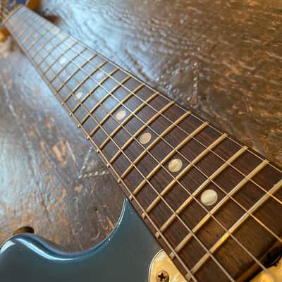 Original Vintage 1969 USA Fender Mustang Lake Placid Blue Competition w/ OHSC. '27' Serial Prefix Kurt Cobain Nirvana image 18