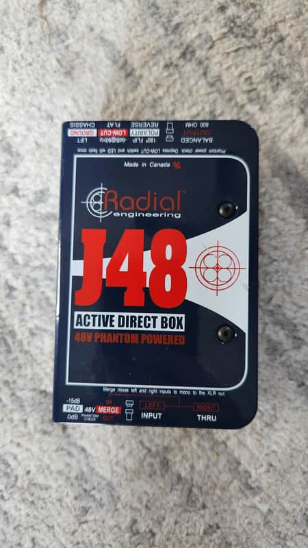Radial J48 Active Direct Box 2010s - Blue image 1