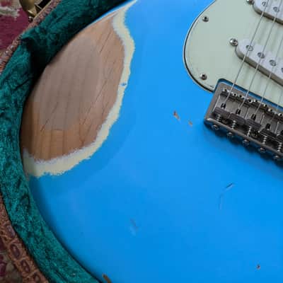 Nash S-63 Hardtail Alder Daphne Blue Heavy Aging w/Case #COL85 image 4
