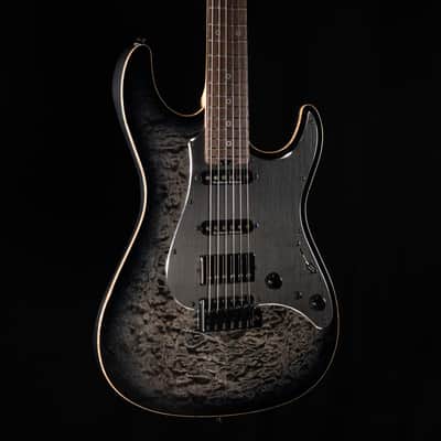 ESP Snapper-CTM/QM 20th Anniversary - See Thru Black Sunburst image 9