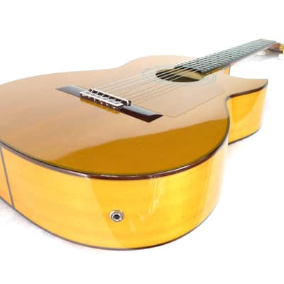 Neat Mint Hand-crafted in Japan '91 Asturias PUF / PU.F Flamenco Classical Nylon-String Acoustic-Electric Guitar image 12