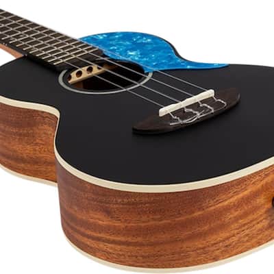 Flight IRIS TENOR BK Princess Series Solid Spruce Top Okoume Neck 4-String Tenor Ukulele w/Padded Gig Bag image 5