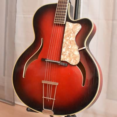 Hopf / Gustav Glassl – 1950s German Vintage Archtop Jazz Guitars / Gitarre image 1