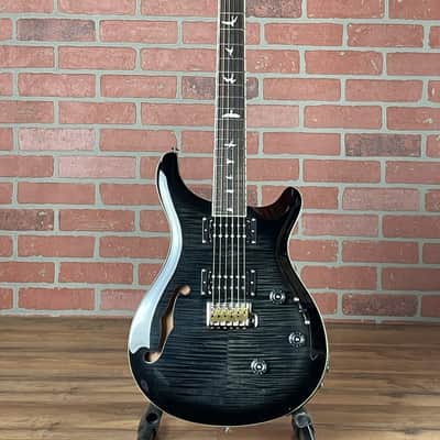 PRS SE Custom 24 Semi-hollow Piezo Electric Guitar - Charcoal Burst image 1
