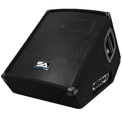 Powered 2-Way 12" Floor / Stage Monitor Wedge Style - Active 12 Inch Monitor image 1