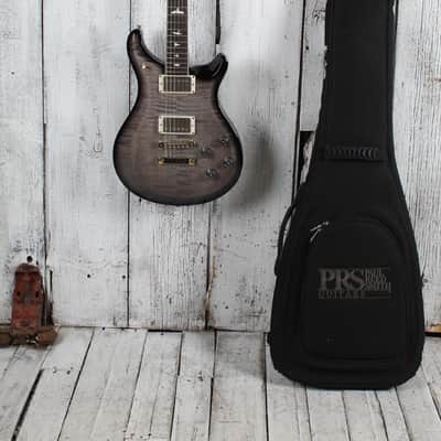 PRS S2 McCarty 594 Electric Guitar Flame Top Faded Gray Black Burst with Gig Bag image 2