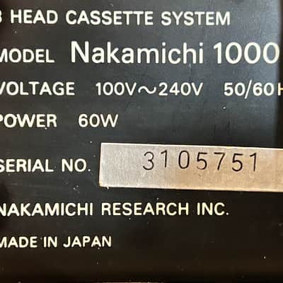 Nakamichi Tri-Tracer 1000 3-Head Vintage Hi-Fi Cassette Player image 14