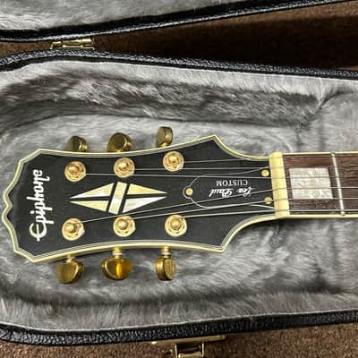 Used Epiphone Les Paul Custom Electric Guitar - Alpine White Vintage 2007 w/ Hard Case image 3