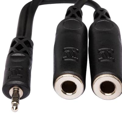 HOSA YMP-233 Y Cable, 3.5 Mm TRS To Dual 1/4 In TRSF image 4