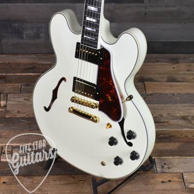Epiphone Inspired by Gibson Custom 1959 ES-355 - Classic White with Hard Shell Case image 11