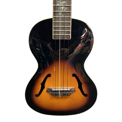 Kala KA JTE Archtop Tenor Ukulele - Tobacco Burst image 3