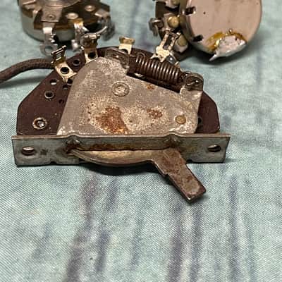 Vintage Original 1958 Fender Tele Pots & Switch image 4