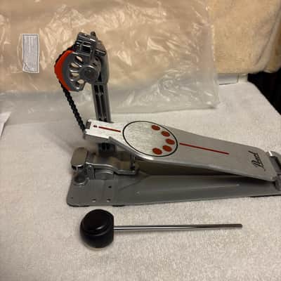 Pearl P930 Demonator Longboard Chain Drive Single Bass Drum Pedal 2010s - Chrome / Orange image 7