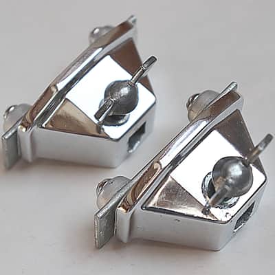 Ludwig Vistalite Bass Drum Leg Mount Brackets  - 1970s image 3