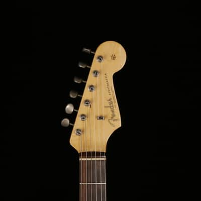 Fender Stratocaster 1961 Slab Board Sonic Blue all original except refinish w/OHSC image 8