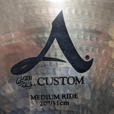 Zildjian 20" A Custom Medium Ride Cymbal 2002 - Present - Brilliant image 4