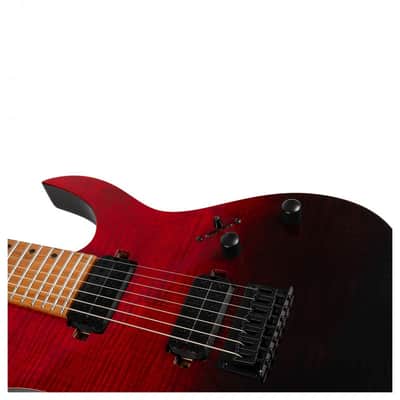 Spira S-457 TRD 450 Series Double Cutaway Roasted Poplar Flamed Maple Top Canadian Roasted Maple Neck 6-String Electric Guitar image 8