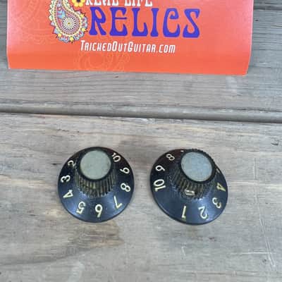 Real Life Relics Aged Black Witch Hat  Knobs Silver Top Set Screw (Set of 2)    [DO1] image 2