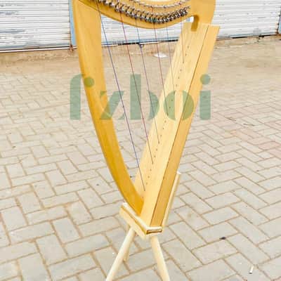 22 String Fullsicle Lightweight Celtic Lever Harp Handmade Folk Instruments image 2