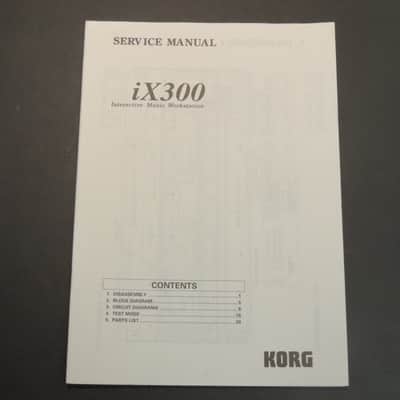 Korg iX300 Service Manual [Three Wave Music]