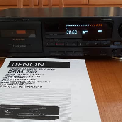 Denon DRM-740 Cassette Tape Deck, 3 Head and 3 Motors - Audiophile - Near Mint! image 7