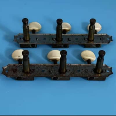 1950s Kluson Deluxe Single Line Oval Button Vintage Strip Tuners! P111 image 2