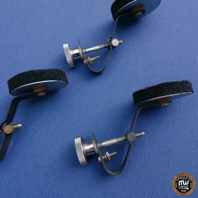 3 x Ludwig Black Felt Muffler Damper Excellent 70s image 7